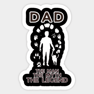 fathers day, Dad: the man, the myth, the legend/ Gear Up Dad/ Father's Day gift Sticker